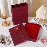 Red Gift Box Scarf Gift Box Empty Box Clothes Gift Box Gift Box Wedding Red Box Pajama Gift Box