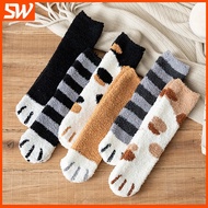 Ready Stock Thick Cat Paw socks Korean socks Pregnant socks Confinement socks Winter socks
