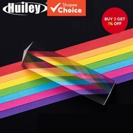 New New 25x25x80mm Triangular Prism BK7 Optical Glass Prism for Physics Teaching Refracted Light Spe