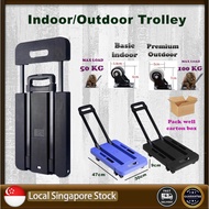 YIPAI Foldable trolley Universal wheel indoor/outdoor (S) &amp; (L) 2 size Foldable trolley 2023 Ready Stock Flatbed Trolley