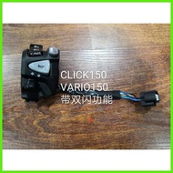 ▫ Domino Handle Switch For Honda Click150i &125i with Pssing Light Hazard Light PLug & Play