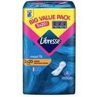 LIBRESSE Maxi Non-Wings Pad | 20 Pieces x 3