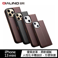 QIALINO Apple iPhone 13 mini 經典三代皮套(黑色)