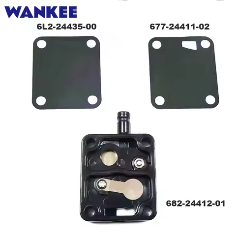 For Yamaha Outboard Motor 6L2 Fuel Pump Repair Kit 2T 20HP 25HP Included 682-24412 Body 677-24411 an