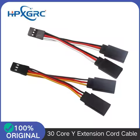 RC Servo Y Extension Cable 1 to 2 Splitter Male to Female 7cm for RC Helicopter Car Boat Model Acces