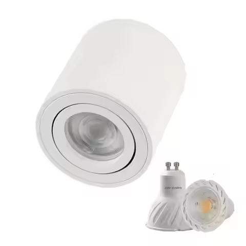 LED Downlight Surface Ceiling Light Replaceable GU10 Bulb LED Spot Light Ceiling Fixture 360° Rotata