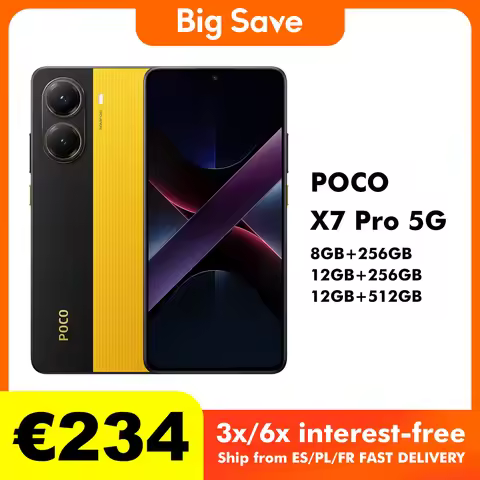 POCO X7 Pro Global Version Cellphone 256GB / 512GB Dimensity 8400-Ultra 6.67" 120Hz Display 6000mAh 