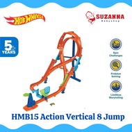 Hot Wheels HMB15 Action Vertical 8 Jump Track Set - Racing Car Track Toy