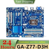 Original GA-Z77-D3H Motherboard Z77 LGA1155 DDR3 Mainboard 100% Tested