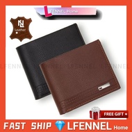 LFENNEL🎁Men Wallet Dompet Lelaki Casual Leather Short Wallet lelaki Men bag beg duit lelaki