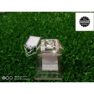 Cincin silver Natural Citrine handmade / batu cincin cempaka asli