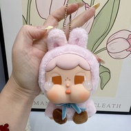 JIYAN2866 POPMART CRYBABY Vinyl Plush Doll Animal Hidden Bag Pendant Keychain Pink Crybaby Blind Box
