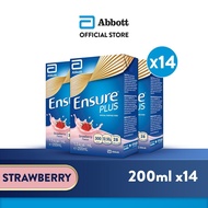 [Bundle of 14] Ensure Plus - Strawberry 200ml