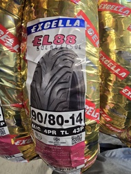 ยาง SR moto Premium tyres Excella EL88 เบอร์ 90/80-14 100/80-14 ยางไซส์เดิม Click 150i ยางใหม่ล่าสุด