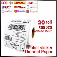 MF LABEL A6Thermal Sticker Thermal Paper Shopee Waybill Shipping Label Consignment Note Sticker 100*150mm / 10*15cm