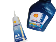 Shell advance  Scooter Oil 800ml  with Gear Oil 10w-40 4AT