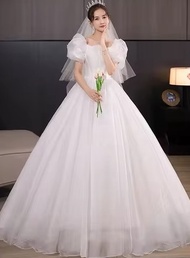 gaun pernikahan ballgown pernikahan putih wedding gown pernikahan putih dengan gaun simple pernika