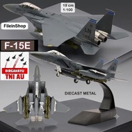 Diecast pesawat tempur bomber F-15E B-52 F/A18 F14 Mig 29 Sukhoi SU27 F-35 Rafale A6M2 ZERO F4U CORS