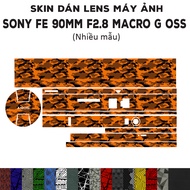 Sony FE 90mm F2.8 Macro G OSS Lens Skin (Many models) | Decal Film 3M 90 mm camera lens protection s