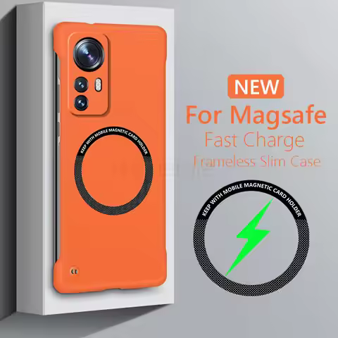 Frameless Magnetic For Magsafe Slim Case For Xiaomi 12 Pro 12X 12S Pro Xiaomi12 Xiaomi12X 5G Wireles