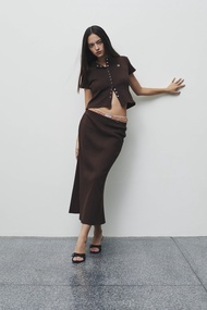 DAIL YSQUAD - Maxi and Layer Skirt กระโปรงRIB MAXI ทรงคลาสสิคผ้าทิ้งตัว