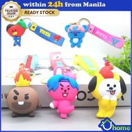 【SOYACAR】BT21 Kpop Keychain BT21 Kpop Keychain Anime Cute Doll Keychain Mobile Wallet Pendant Girl