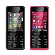 Unlocked Nokias 301 GSM 3G Feature phone 2.4 inches 3.15MP Rear Camera Bluetooth FM Radio 1110mAh Du