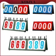 [kokiya] Score Flipper for Tabletop Sports 4/5/6 Digit Scoreboard for Volleyball And Basketball