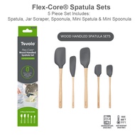 Tovolo Flex-Core® Spatula Wood Handled Sets of 5