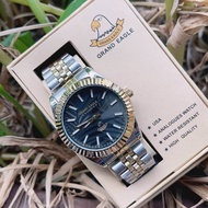 นาฬิกาแบรนด์ Grand Eagle แบรนด์แท้ นาฬิกาผู้ชาย นาฬิกากันน้ำ สายสแตนเลสอย่างดี นาฬิกาควอทซ์