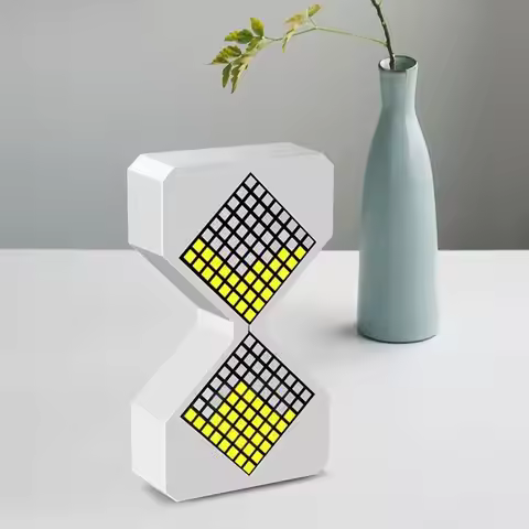 Creative Electronic Timer 3D Hourglasses Ornaments Bedroom Kitchen Workshop 1-30 Min Timer Ambient L