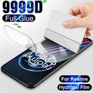 ฟิล์มไฮโดรเจลนุ่มเต็มรูปแบบสำหรับ Realme 12 Pro Plus 5G 12X11X10 9 9i 8 4G 8i 7 7i 13 Pro Plus + ปกป