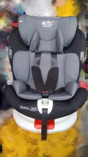 Baby bb Car Seat 汽車 車座 座椅 灰紅色 型 isofix 360度
