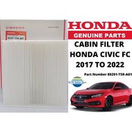 NEW ARRIVAL HONDA CIVIC FC CABIN AIRCON FILTER CIVIC FC 2016 TO 2022 - Part Number 80291-T5R-A01