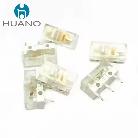 1Pcs New HUANO V2 Transparent White Switch 100 million times button Switches Compatible D2FC-F-7N D2