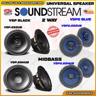 SOUNDSTREAM 100% Original VSP Black Series 6.5 INCH Universal 2 Way / Midbass Kereta Speaker Car Aud