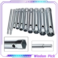 10Pcs/Set Plumbing Socket Wrench 6-22mm Carbon Steel Spark Plug Wrench Water Tap Installation Wrench