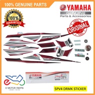 RXZ STRIPE RXZ STICKER RXZ GRAPHIC 5PV4 DRMK MAROON MERAH BODY STICKER DECAL [100% ORIGINAL YAMAHA] 