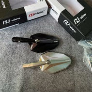 NEW H2C V5 GENUINE CNC ALUMINIUM SIDE MIRROR H-VIEW REAR VIEW MIRROR H2C MODEL V2 CERMIN SISI MOTOSI