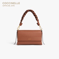COCCINELLE กระเป๋าสะพายไหล่ผู้หญิง รุ่น BOHEME SHOULDER BAG 120101 สี COGNAC/NOIR