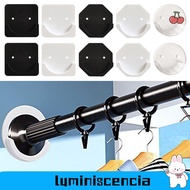 LUMINISCENCIA 2pcs Shower Curtain Rod Durable No Drilling Stick Screw Fixation Bathroom Shower Rods 