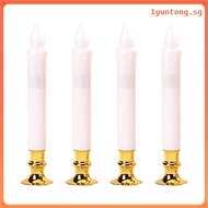 lyuntong Home Decoration for Decorations Electronic Candle LED Simulation Christmas Candles 4 Pcs