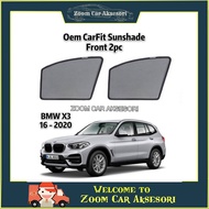 For ~ BMW X3 16-2020 Carfit OEM Sunshade Front (2 Pcs / SET)