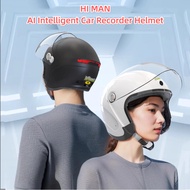 HI MAN AI Smart Helmet Electric Vehicle Battery Car Motorcycle Bluetooth Camera Helmet Driving Recor