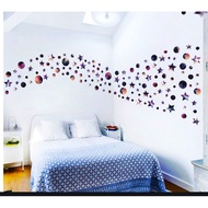 Cosmic stars wall decals for kids children room home decorative vestibule cabinet TV wall window removable waterproof