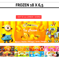 KEMASAN ES KARAKTER - PLASTIK ES LILIN KECIL - PLASTIK ES KEKINIAN FROZEN (FROZEN)