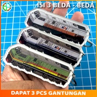 [isi 03] Ganci Kereta CC203 Lengkap VINTAGE - WUMBO - PUTIH OREN | Gantungan Miniatur Kereta Api