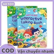 HFTOY 1PCS đa chức năng eBook Montessori từ tiếng Anh Máy học tập điện tử đọc sách Toddler bé Đồ chơ