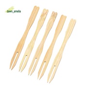 500Pcs Bamboo Appetizer Forks, 3.5 Inch Mini Bamboo Forks ,Disposable Wooden Forks, Small Fruit Food