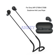 Anti-drop Rope For Sony WF-C700N C700B Silicone Anti-lost Neck Strap Lanyard Wireless Earphone Rope Wireless Earbuds Silicone Hanging Neck Rope Sweatproof Waterproof Sport